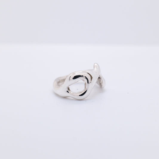 Molten Ring No. 001 - Handmade One of a Kind Ring in Recycled Silver