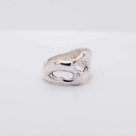 Molten Ring No. 003 - Handmade One of a Kind Ring in Recycled Silver