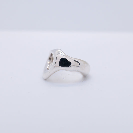 Molten Ring No. 004 - Handmade One of a Kind Ring in Recycled Silver