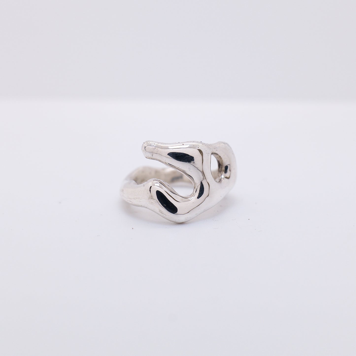 Molten Ring No. 006 - Handmade One of a Kind Ring in Recycled Silver