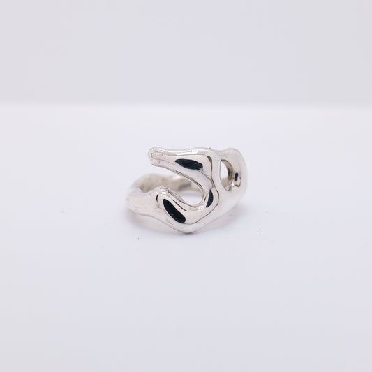 Molten Ring No. 006 - Handmade One of a Kind Ring in Recycled Silver