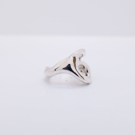 Molten Ring No. 007 - Handmade One of a Kind Ring in Recycled Silver