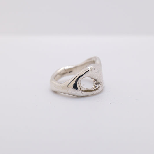Molten Ring No. 013 - Handmade One of a Kind Ring in Recycled Silver