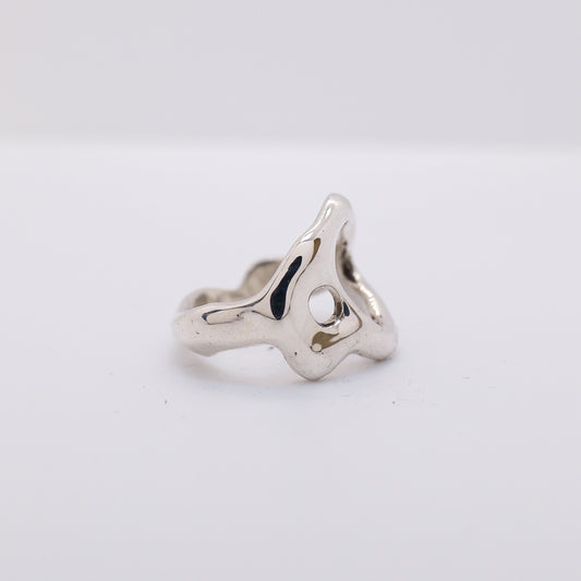 Molten Ring No. 014 - Handmade One of a Kind Ring in Recycled Silver