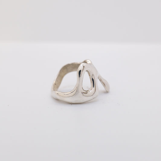 Molten Ring No. 017 - Handmade One of a Kind Ring in Recycled Silver