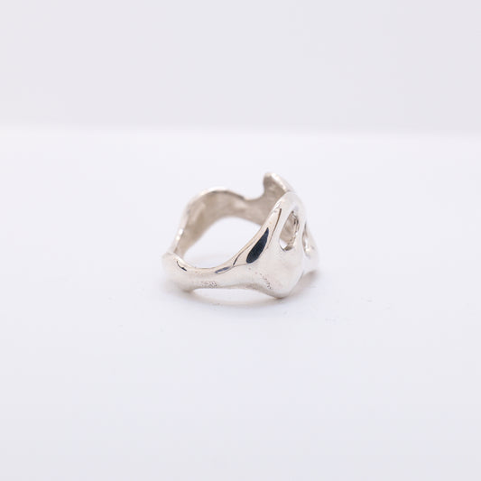 Molten Ring No. 018 - Handmade One of a Kind Ring in Recycled Silver