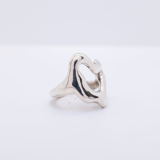Molten Ring No. 019 - Handmade One of a Kind Ring in Recycled Silver