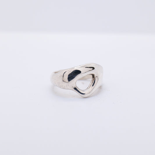 Molten Ring No. 020 - Handmade One of a Kind Ring in Recycled Silver