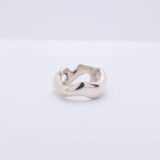 Molten Ring No. 021 - Handmade One of a Kind Ring in Recycled Silver