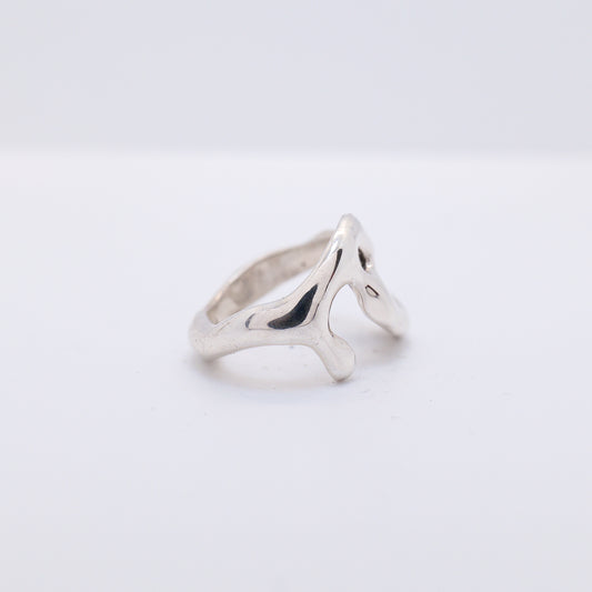Molten Ring No. 022 - Handmade One of a Kind Ring in Recycled Silver