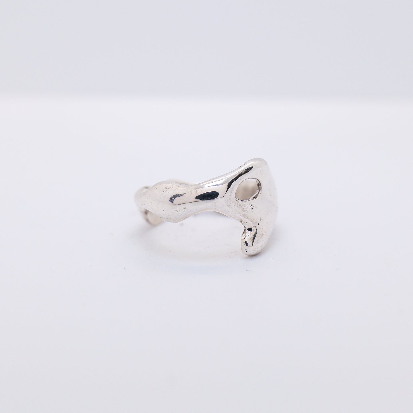 Molten Ring No. 026 - Handmade One of a Kind Ring in Recycled Silver