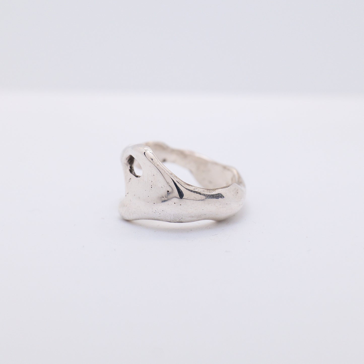 Molten Ring No. 026 - Handmade One of a Kind Ring in Recycled Silver