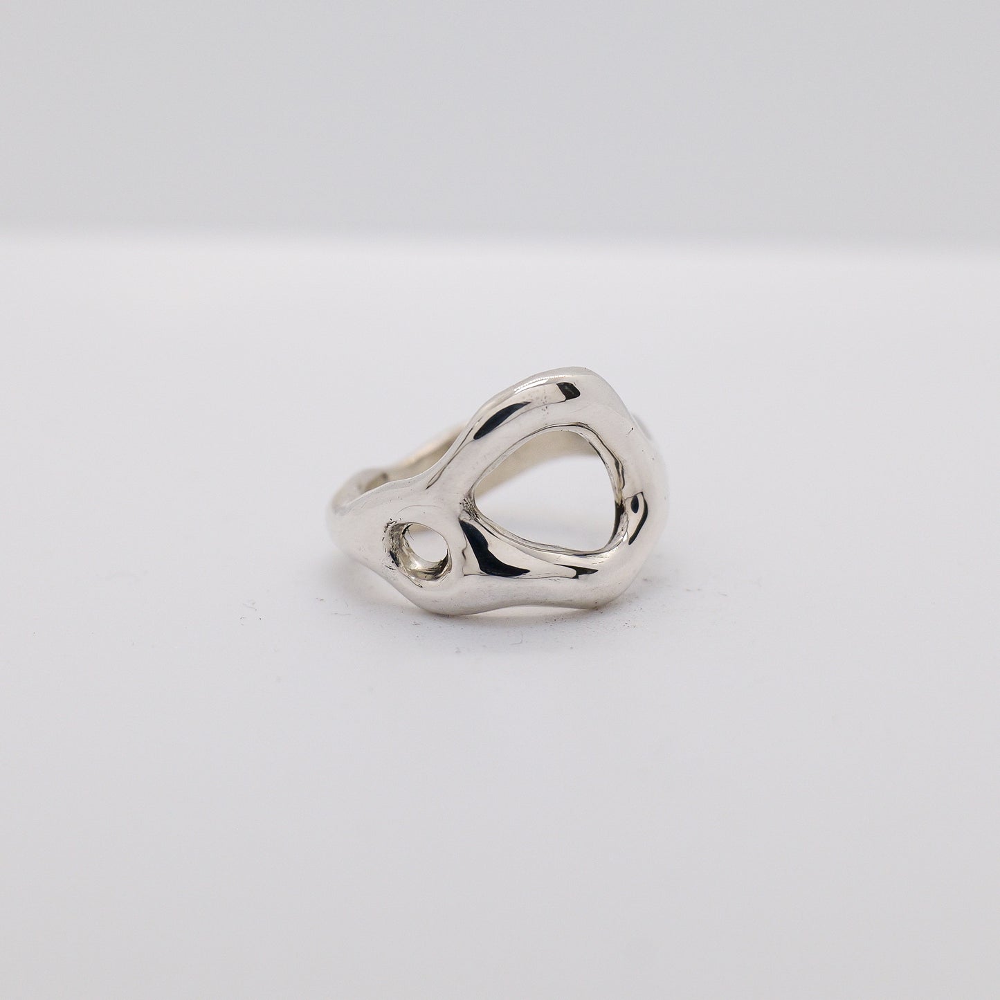 Molten Ring No. 037 - Handmade One of a Kind Ring in Recycled Silver