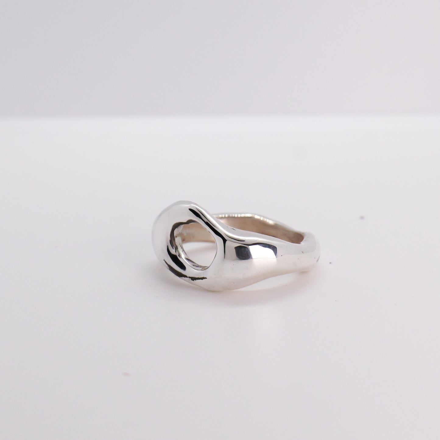 Molten Ring No. 048 - Handmade One of a Kind Ring in Recycled Silver