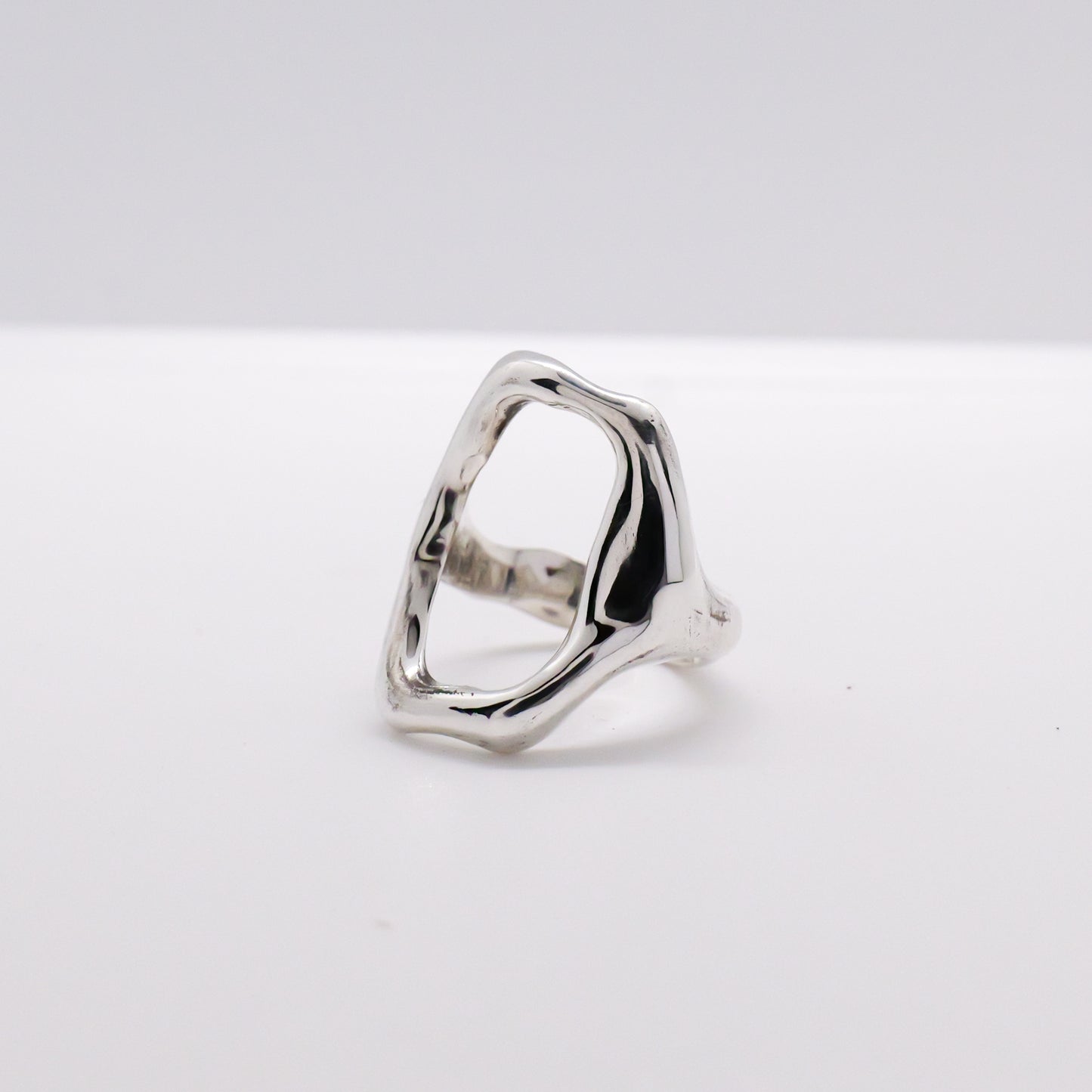 Molten Ring No. 059 - Handmade One of a Kind Ring in Recycled Silver