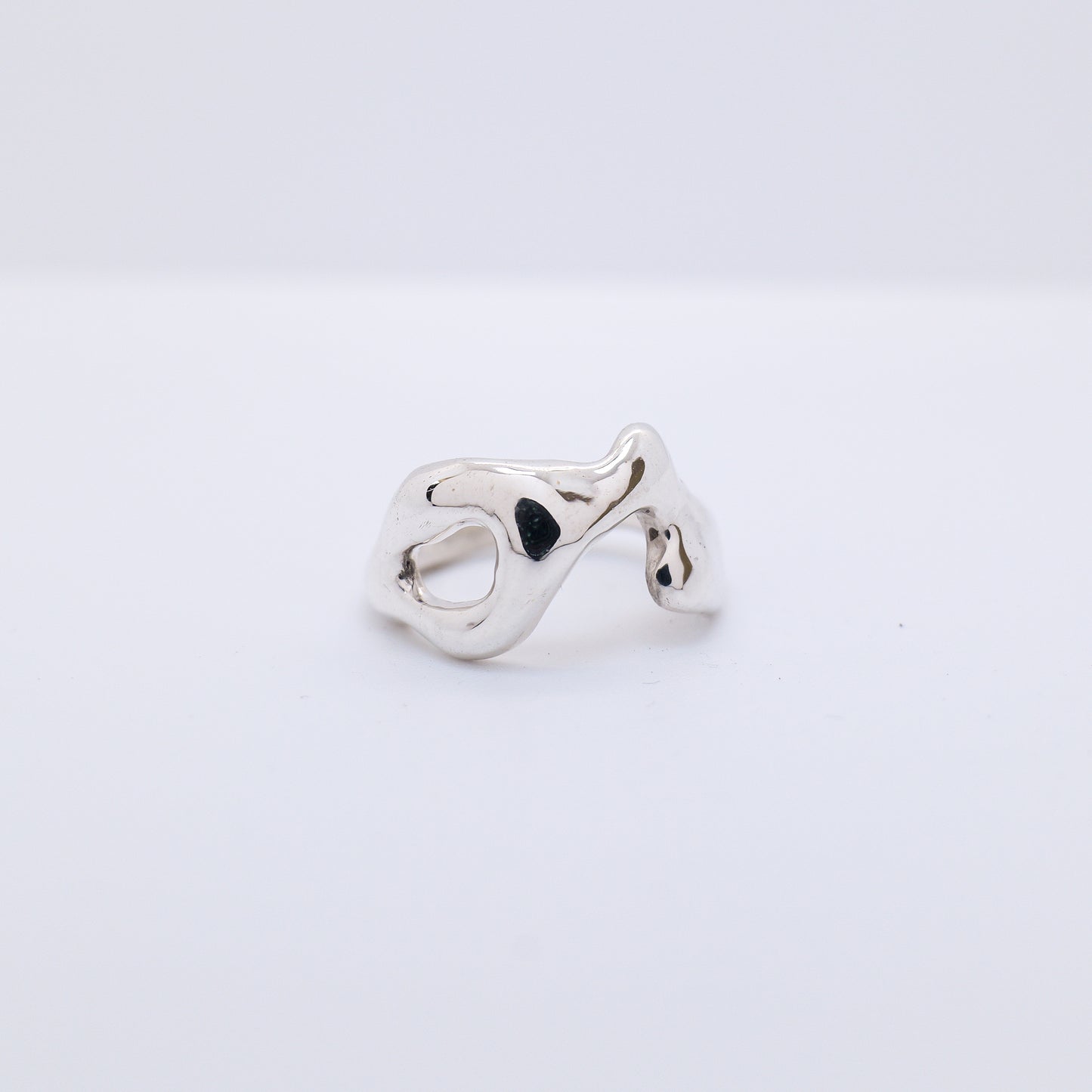 Molten Ring No. 001 - Handmade One of a Kind Ring in Recycled Silver