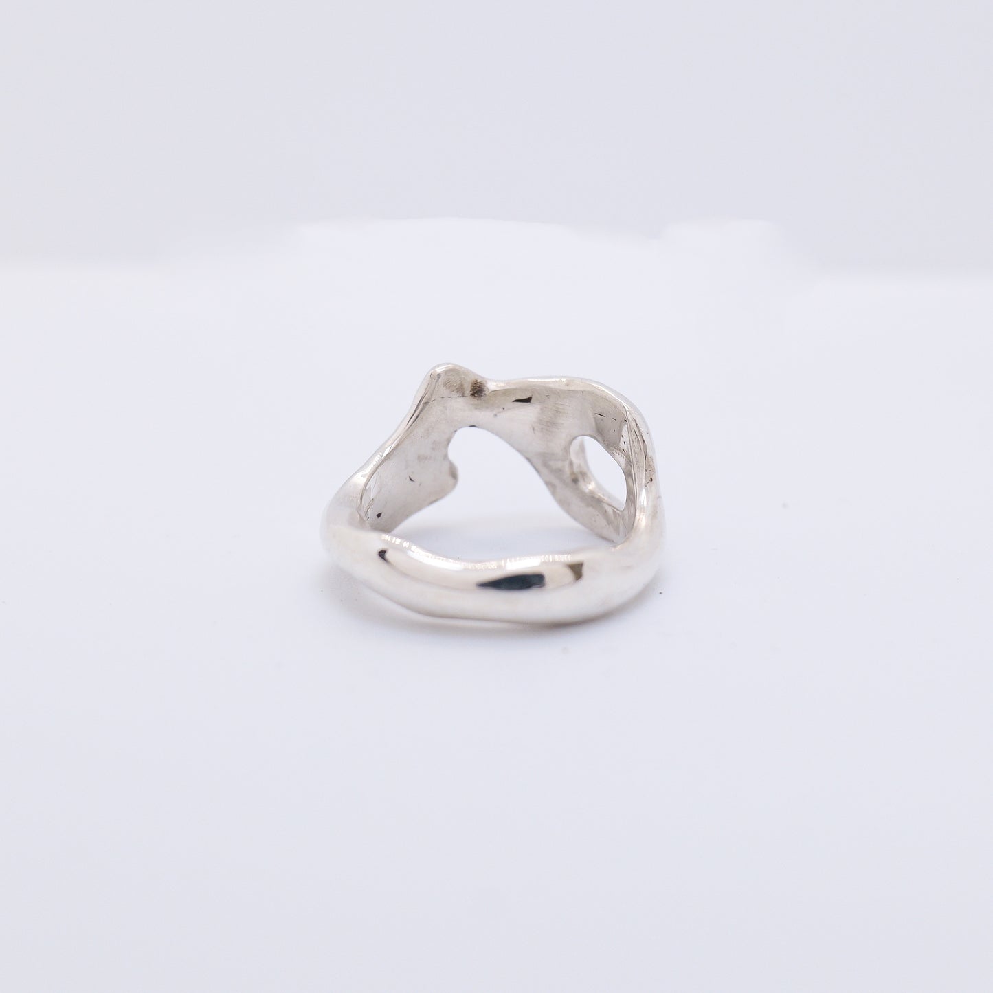 Molten Ring No. 001 - Handmade One of a Kind Ring in Recycled Silver