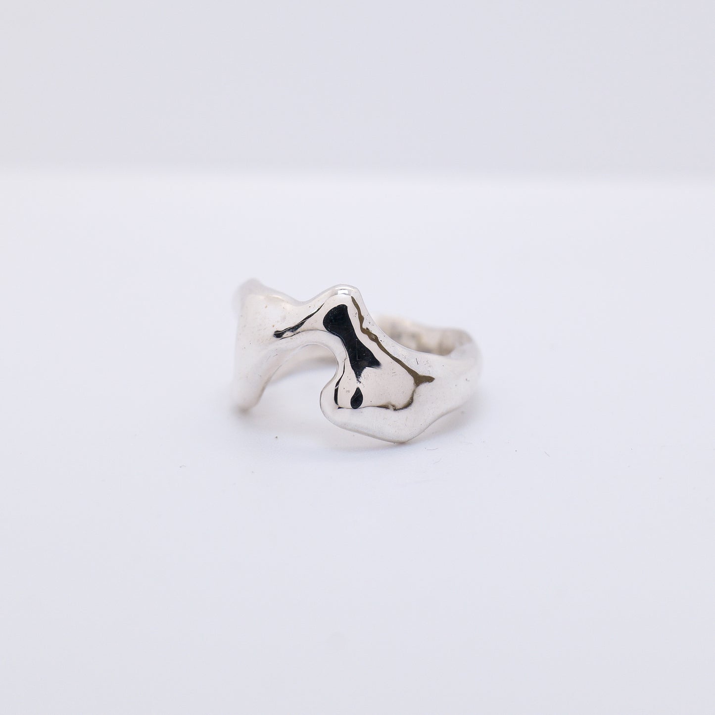Molten Ring No. 001 - Handmade One of a Kind Ring in Recycled Silver