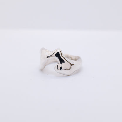 Molten Ring No. 001 - Handmade One of a Kind Ring in Recycled Silver