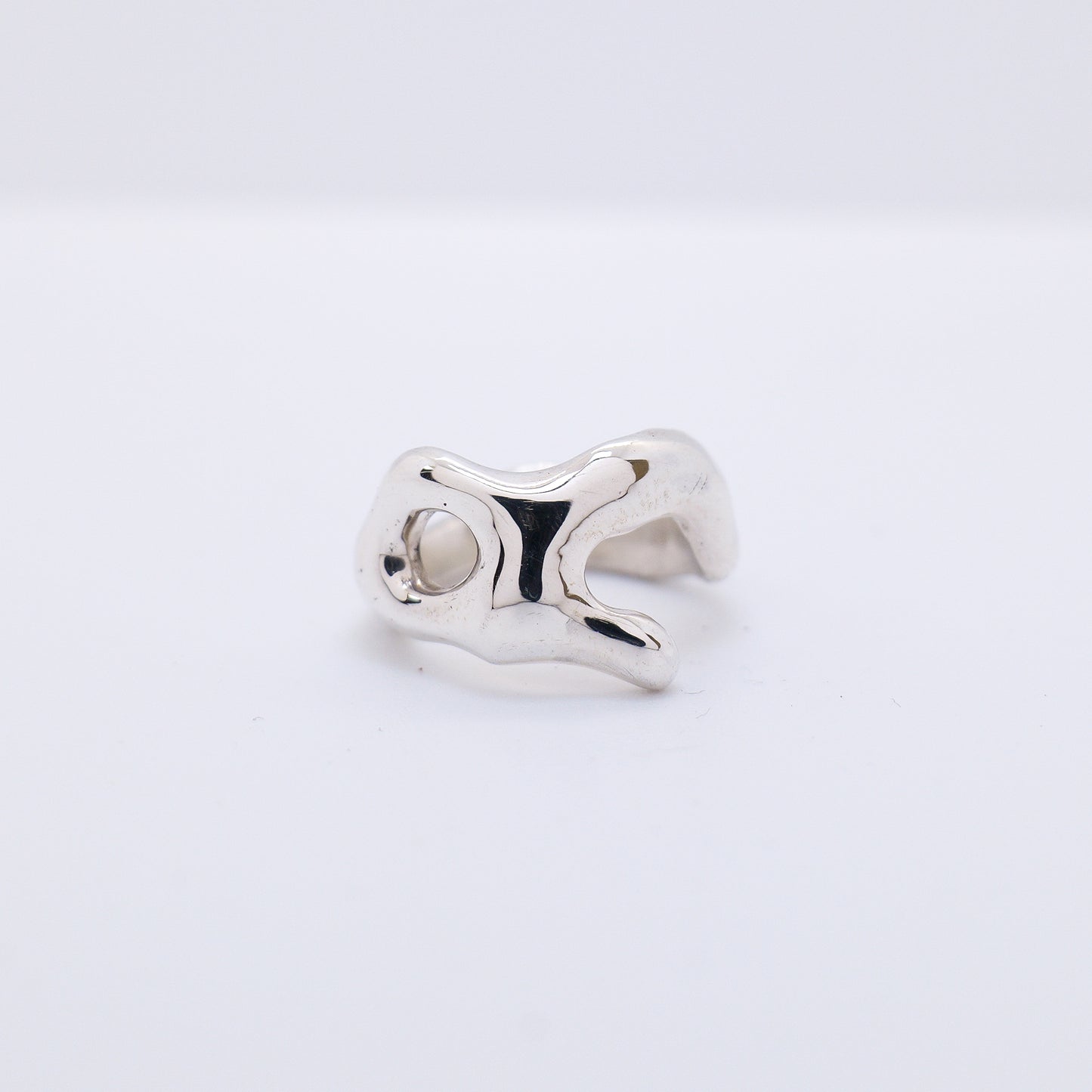 Molten Ring No. 002 - Handmade One of a Kind Ring in Recycled Silver