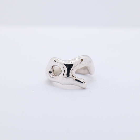 Molten Ring No. 002 - Handmade One of a Kind Ring in Recycled Silver