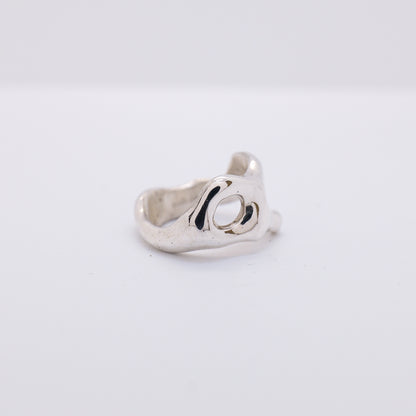Molten Ring No. 002 - Handmade One of a Kind Ring in Recycled Silver