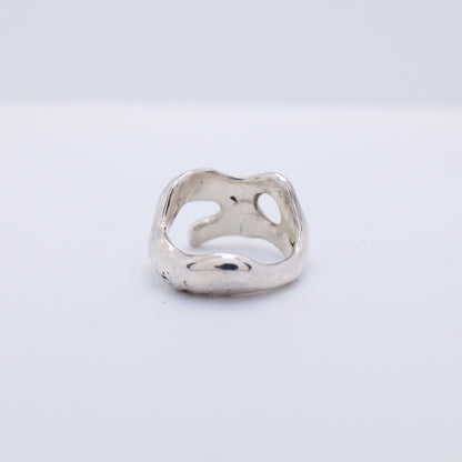 Molten Ring No. 002 - Handmade One of a Kind Ring in Recycled Silver