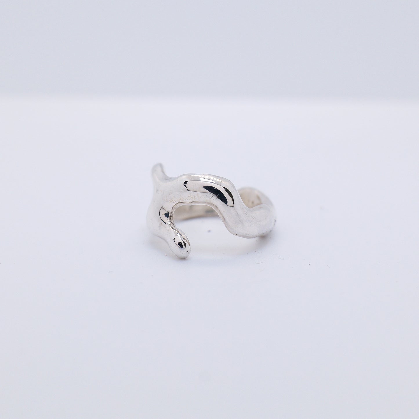 Molten Ring No. 002 - Handmade One of a Kind Ring in Recycled Silver