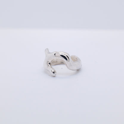 Molten Ring No. 002 - Handmade One of a Kind Ring in Recycled Silver