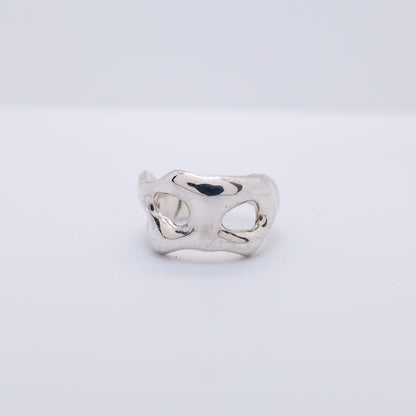 Molten Ring No. 003 - Handmade One of a Kind Ring in Recycled Silver