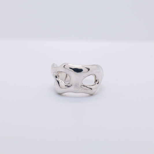 Molten Ring No. 003 - Handmade One of a Kind Ring in Recycled Silver
