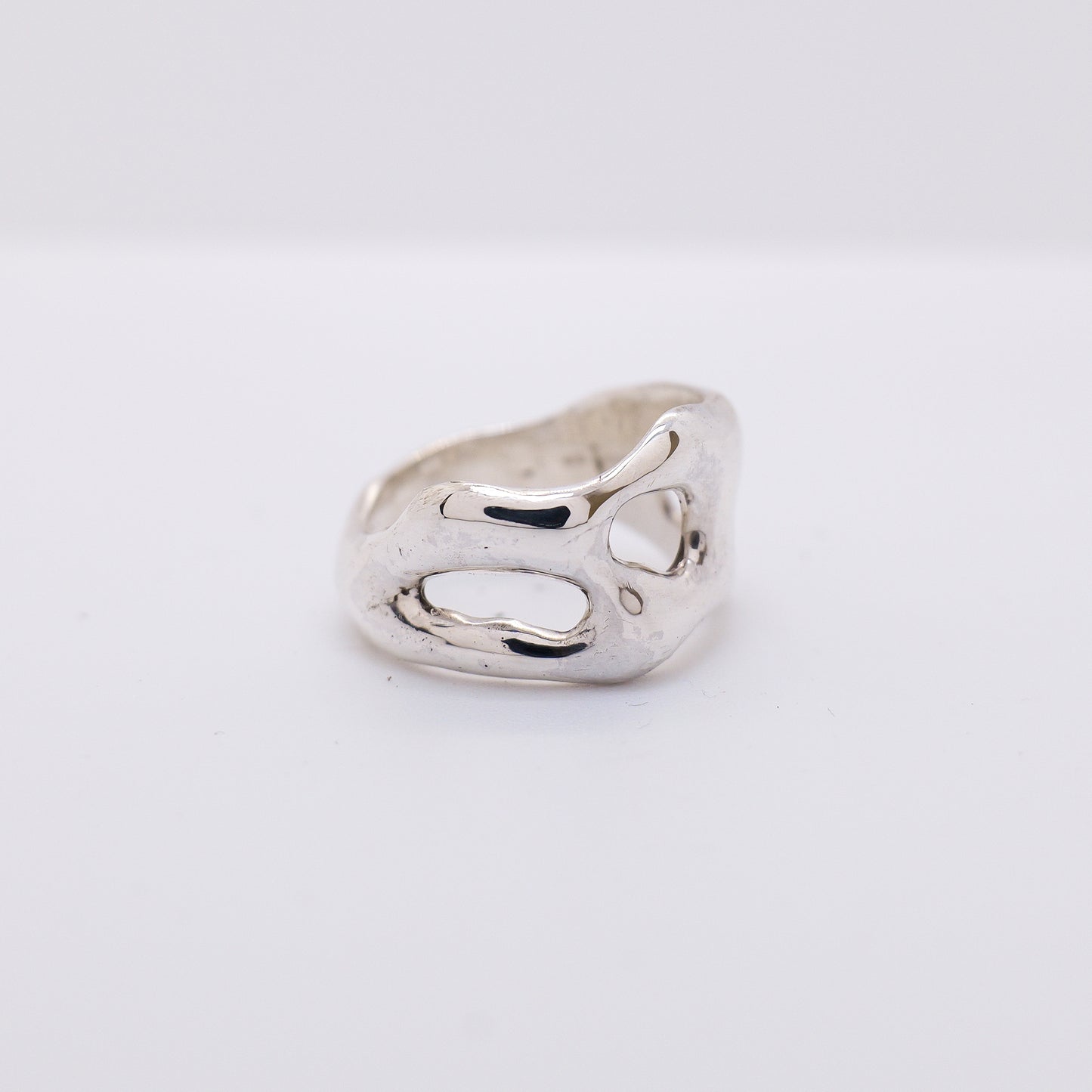 Molten Ring No. 003 - Handmade One of a Kind Ring in Recycled Silver