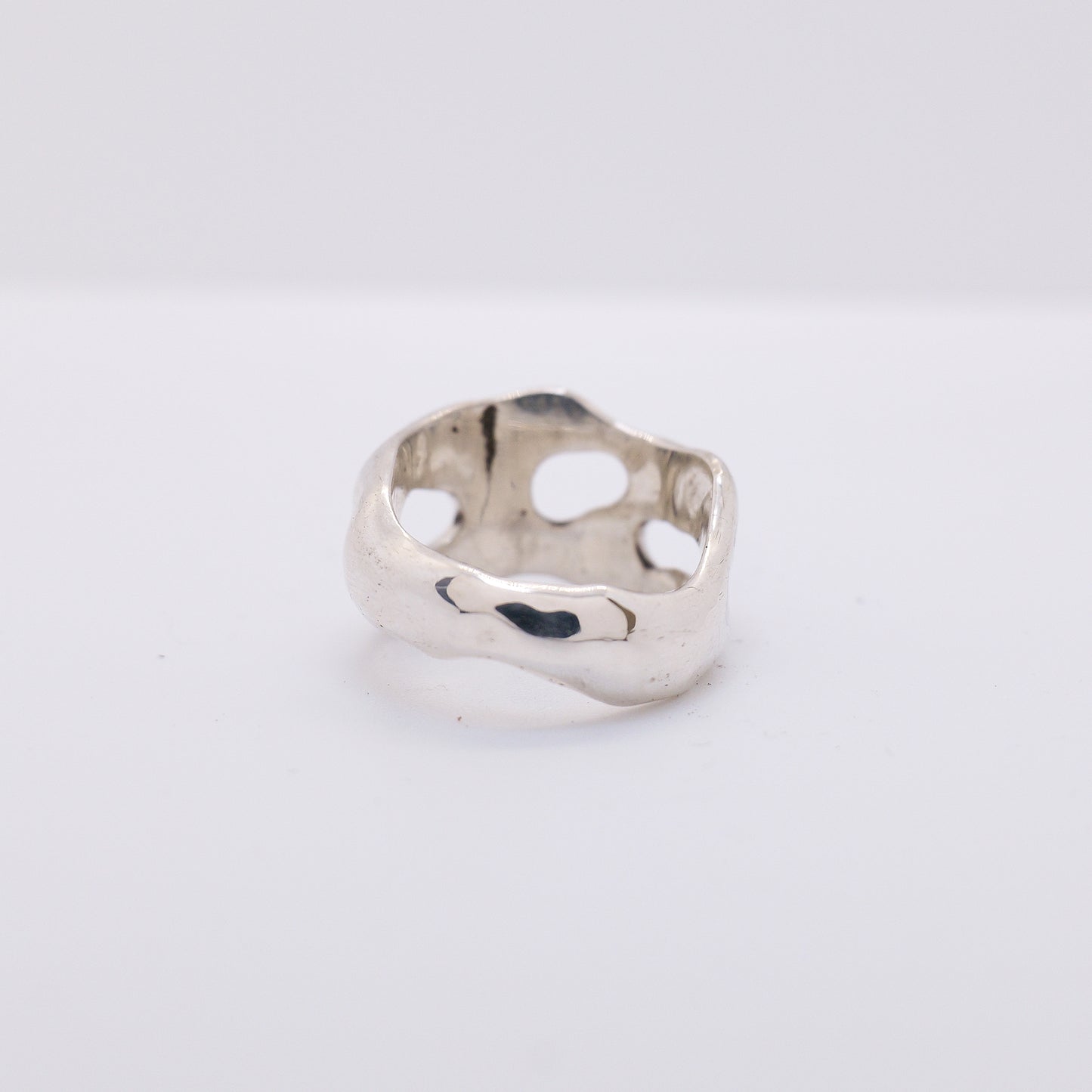 Molten Ring No. 003 - Handmade One of a Kind Ring in Recycled Silver