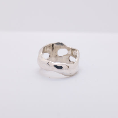 Molten Ring No. 003 - Handmade One of a Kind Ring in Recycled Silver