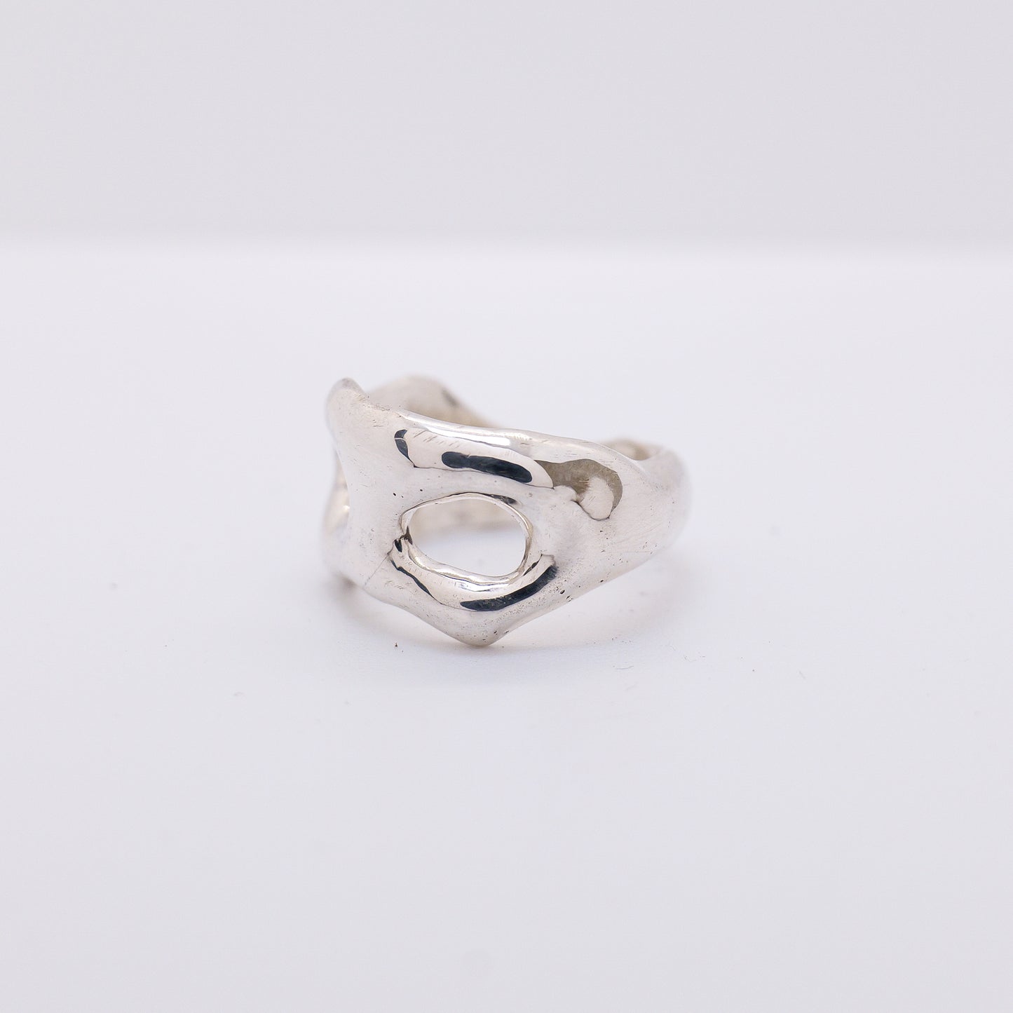 Molten Ring No. 003 - Handmade One of a Kind Ring in Recycled Silver