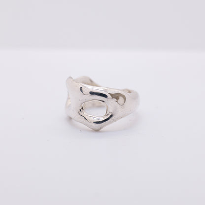 Molten Ring No. 003 - Handmade One of a Kind Ring in Recycled Silver