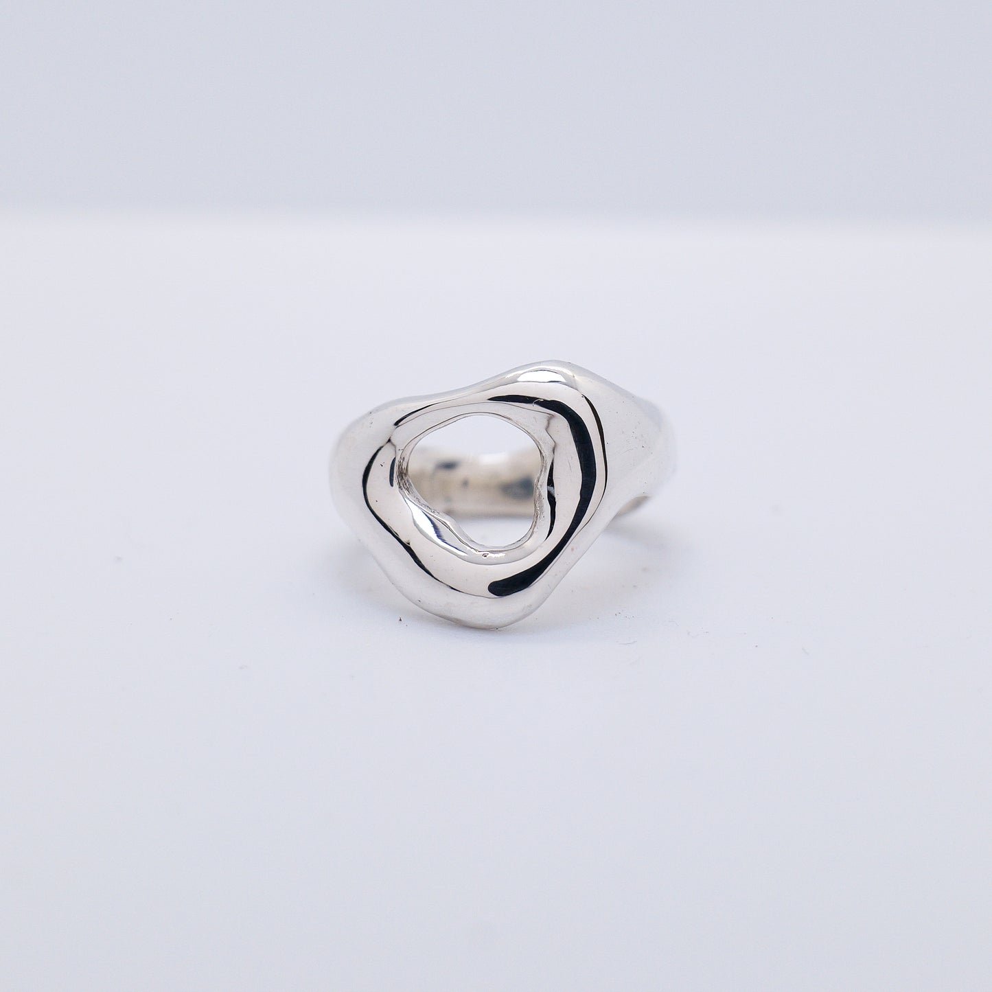 Molten Ring No. 004 - Handmade One of a Kind Ring in Recycled Silver