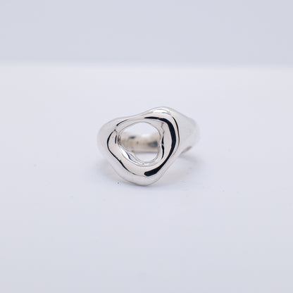 Molten Ring No. 004 - Handmade One of a Kind Ring in Recycled Silver