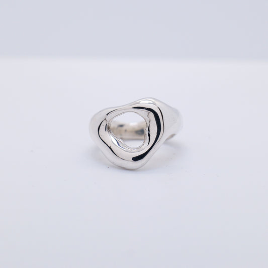 Molten Ring No. 004 - Handmade One of a Kind Ring in Recycled Silver
