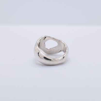 Molten Ring No. 004 - Handmade One of a Kind Ring in Recycled Silver