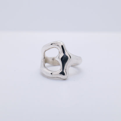 Molten Ring No. 005 - Handmade One of a Kind Ring in Recycled Silver
