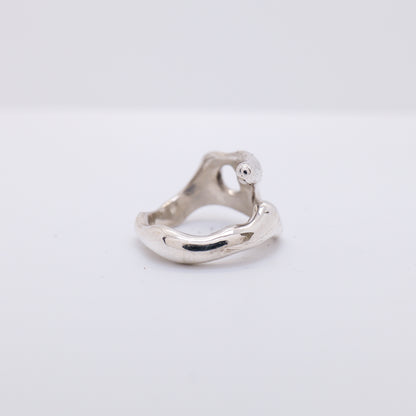 Molten Ring No. 006 - Handmade One of a Kind Ring in Recycled Silver