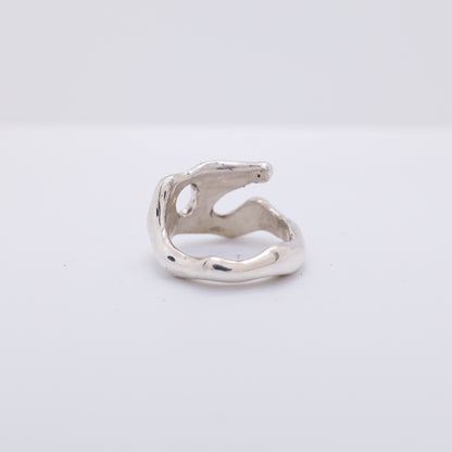 Molten Ring No. 006 - Handmade One of a Kind Ring in Recycled Silver
