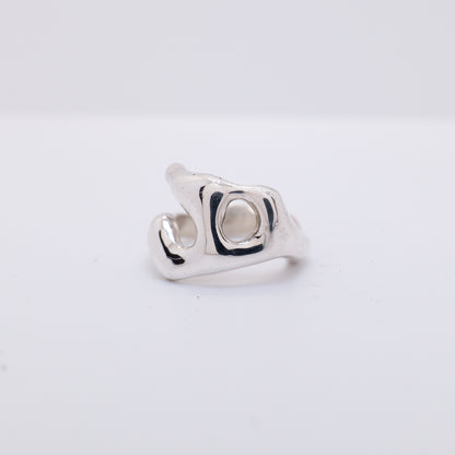 Molten Ring No. 006 - Handmade One of a Kind Ring in Recycled Silver