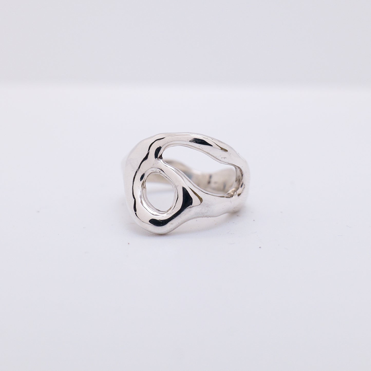 Molten Ring No. 007 - Handmade One of a Kind Ring in Recycled Silver