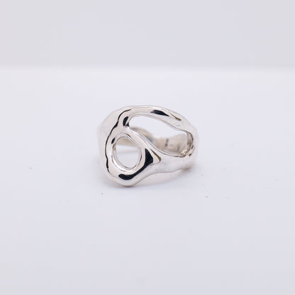 Molten Ring No. 007 - Handmade One of a Kind Ring in Recycled Silver