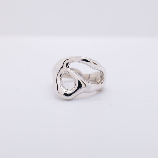 Molten Ring No. 007 - Handmade One of a Kind Ring in Recycled Silver