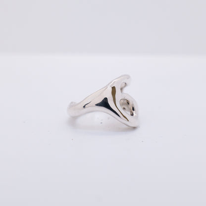 Molten Ring No. 007 - Handmade One of a Kind Ring in Recycled Silver