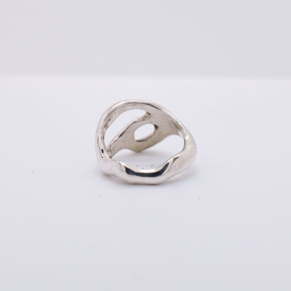 Molten Ring No. 007 - Handmade One of a Kind Ring in Recycled Silver