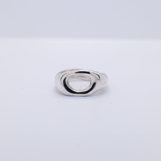 Molten Ring No. 008 - Handmade One of a Kind Ring in Recycled Silver